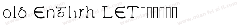 old English LET字体转换